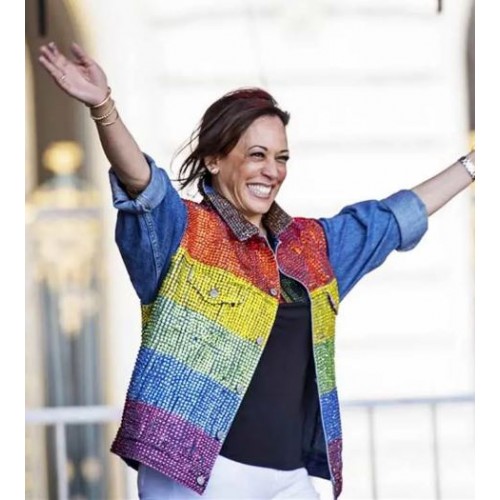 Kamala Harris Rainbow Jacket